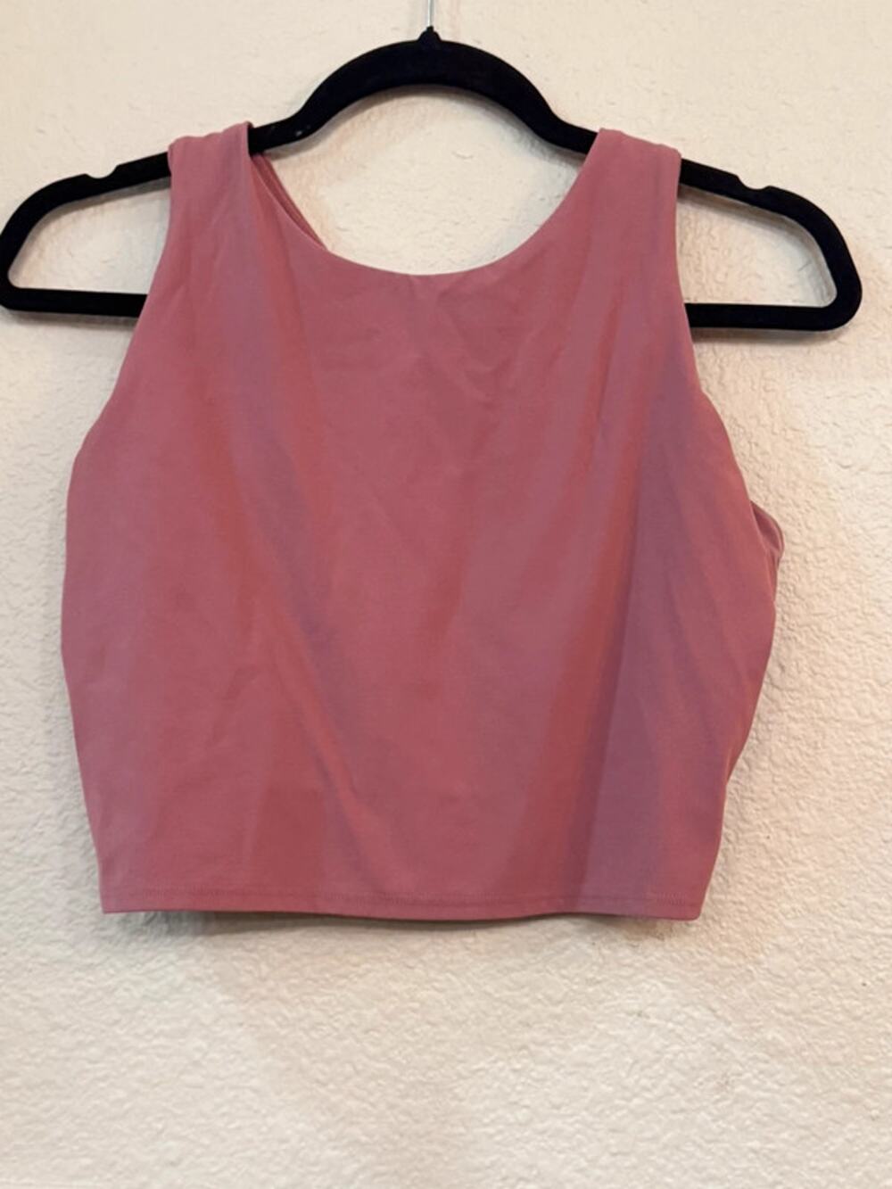 Avia Wirefree Crop Sports Bra Women's Size Large  (D-DD)Pink Moisture Wicking